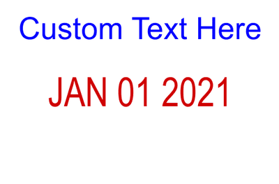 Top Line Custom Date Stamp - alternate view