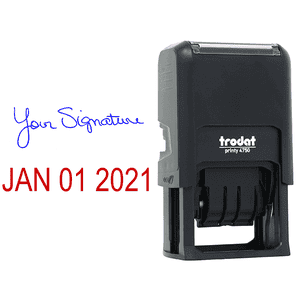 Signature Date Custom Rubber Stamp - Date Bottom Body and Design