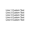 5 Line Custom Rubber Stamp Imprint Example