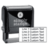 5 Line Custom Rubber Stamp