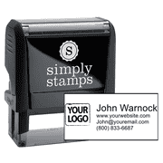 Custom Text Self-Inking Logo Stamp