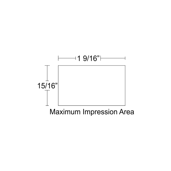 Customizable Trodat Professional 5200 Impression Area