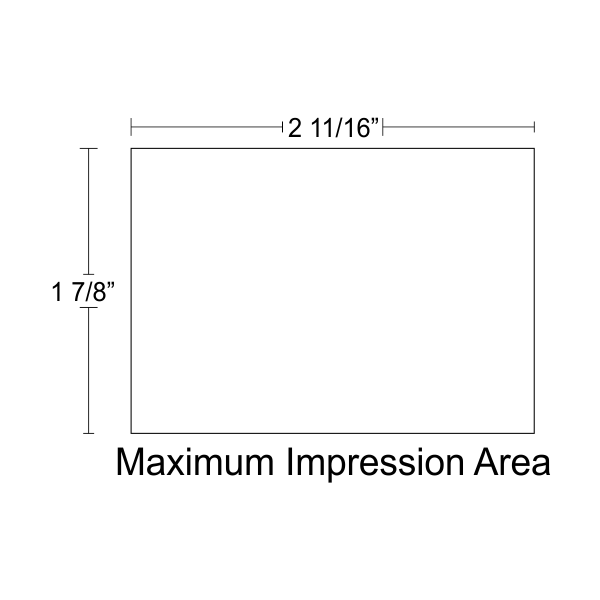 Customizable Trodat Professional 5208 design area