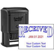 Received Stamp with Date and Custom Text