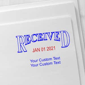 Received Custom Date Stamp on envelope