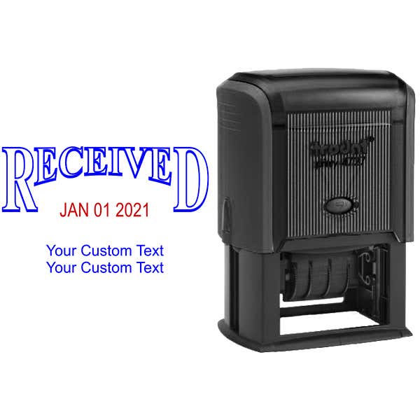 Received Custom Date Stamp with Trodat 4727