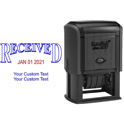 Received Stamp with Date and Custom Text - alternate view