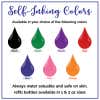 Self-Inking available color options: Black, green, purple, red, blue, pink, and orange. 