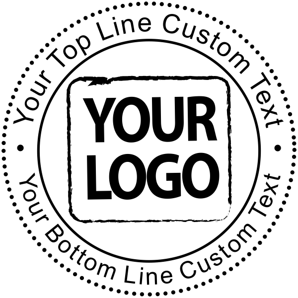 Custom Logo Address Rubber Stamp