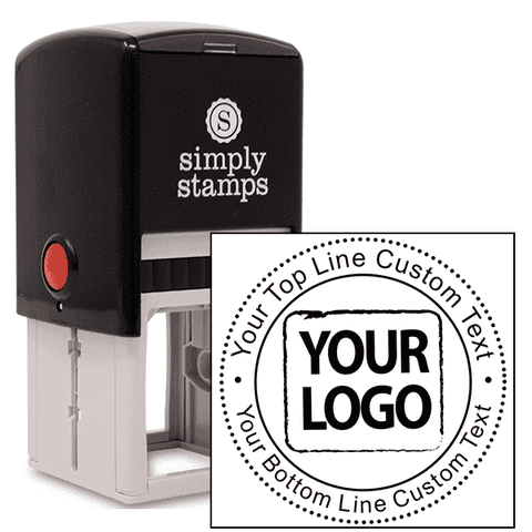Custom Round Rubber Logo Stamp