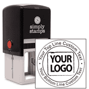 Custom Round Rubber Logo Stamp