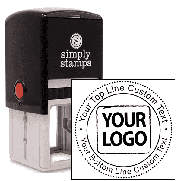 Custom Round Rubber Logo Stamp