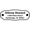 Plaque Plate Custom Address Stamp