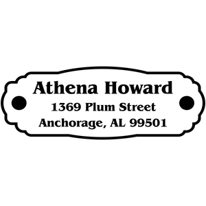Plaque Plate Custom Address Stamp