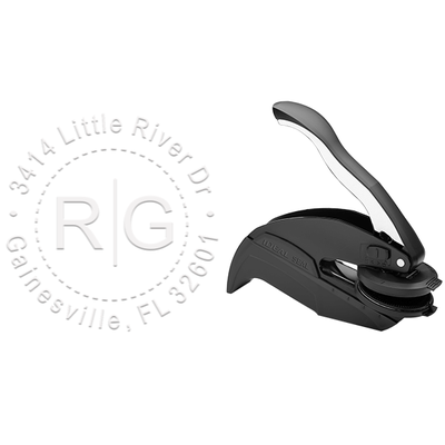 2 Initials Monogram Embosser - alternate view