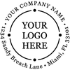 Orbit Styled Round Logo Stamper