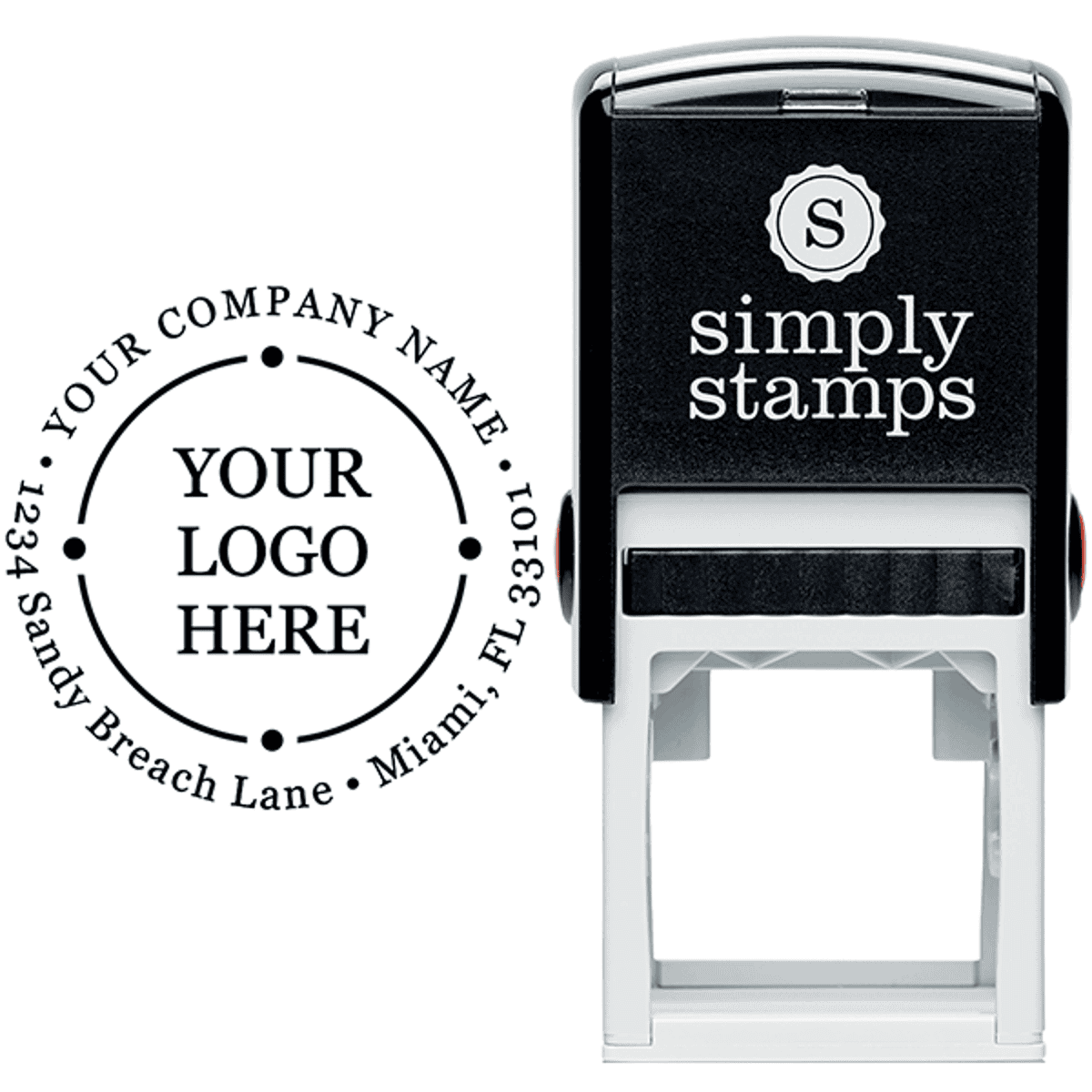 Orbital Round Logo Stamp Body and Design