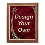 Rising Star 8" x 10" Walnut Plaque
