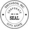 Corporate Seal Rubber Stamp