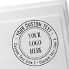 Example of the Double Ring Custom Logo Round Stamp