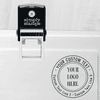 Example of Double Ring Custom Logo Round Stamp