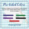 Availabke in the following pre-inked colors