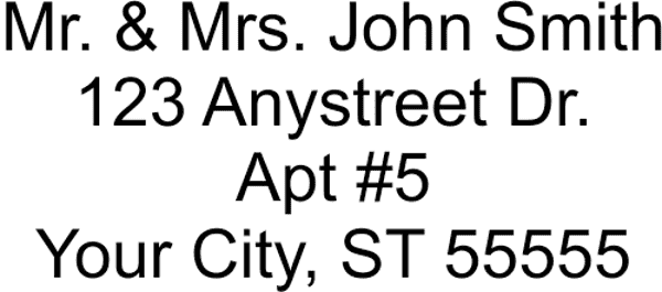 Custom 4-Line Stamp