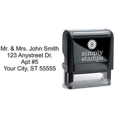 Custom 4-Line Stamp - alternate view