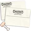 Victorian Name Plate Plaque Return Address Stamp Imprint Example
