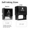 Self-Inking Sizes