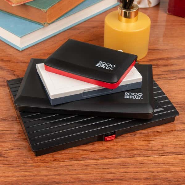 All Ink Pad Sizes Stacked On Top of Each Other