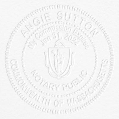 Notary Pink Embosser Seal - alternate view