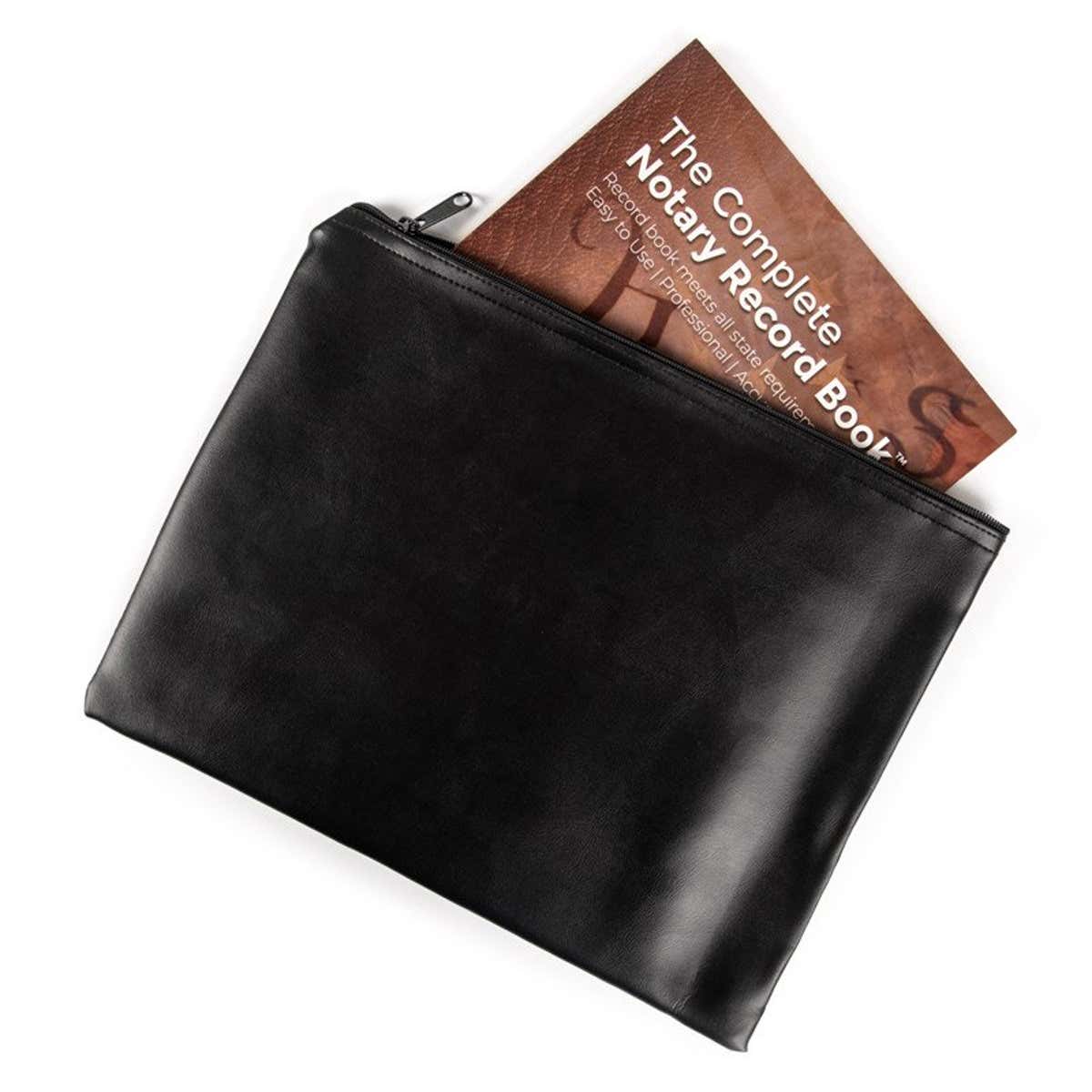 Notary Zipped Pouch with the Complete Notary Record Book inside (sold separately)