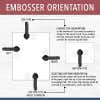Embosser orientation explanation
