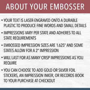 About your embosser