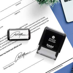 Trodat Printy 4912 which is used with the Medium Self-Inking Signature Custom Stamp
