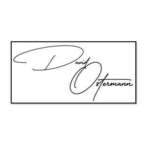 The impression only on the Pre-Inked Signature Stamp Using the MaxLight MAX-115S by Trodat