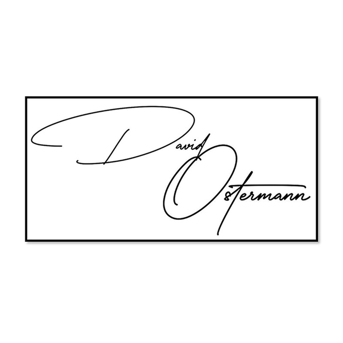 The impression only on the Pre-Inked Signature Stamp Using the MaxLight MAX-115S by Trodat