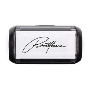 Overhead view of Medium Self-Inking Signature Custom Stamp