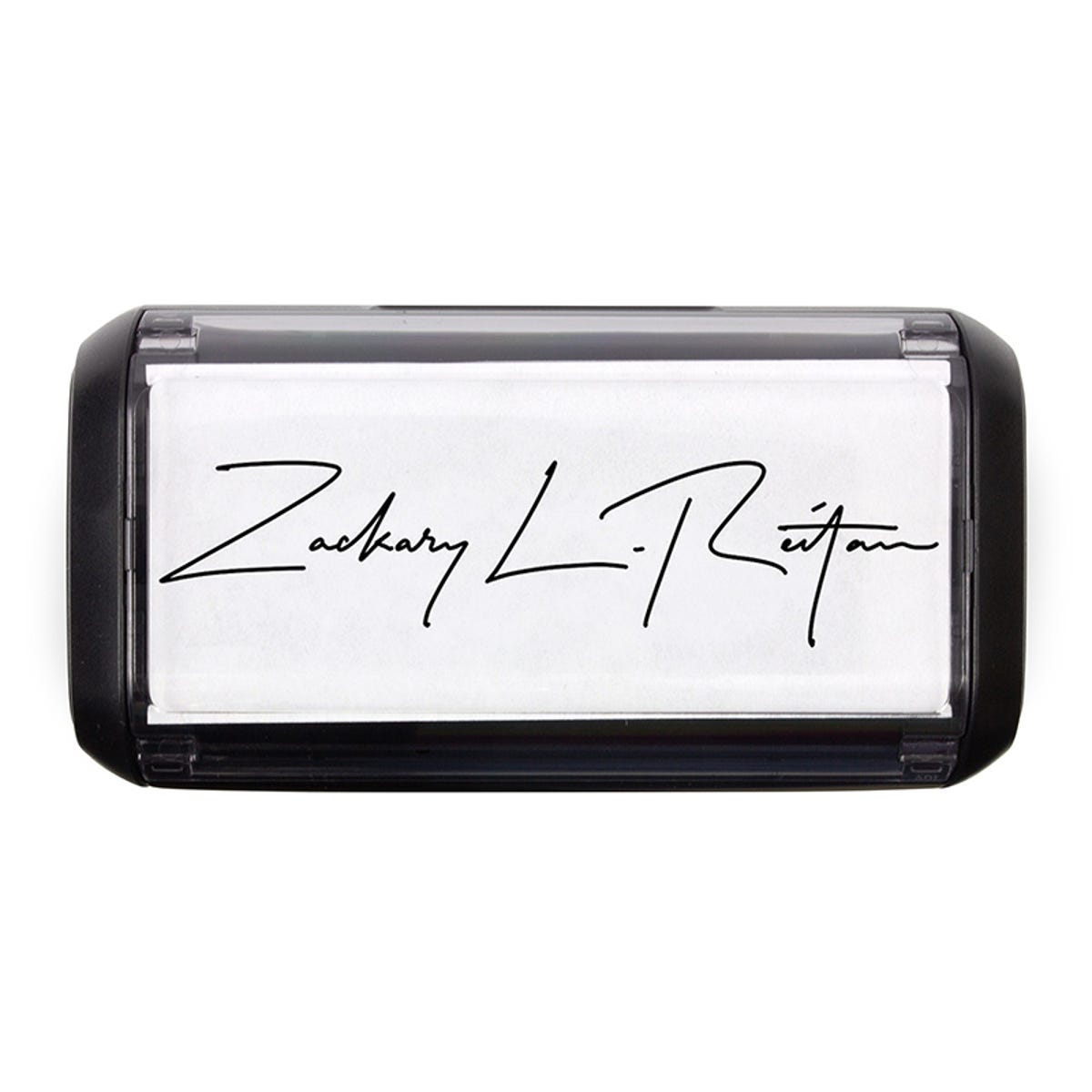 Overhead view of the Large Signature Stamp on the Trodat Printy 4914 Stamp Body