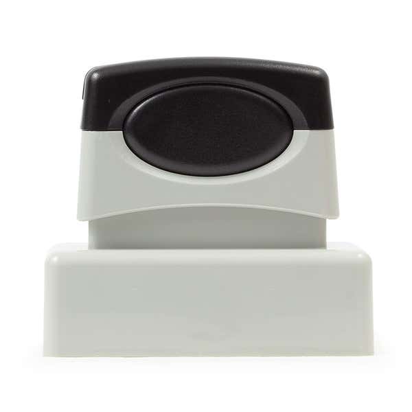 Rear view of Pre-Inked Signature Stamp Using the MaxLight MAX-115S by Trodat