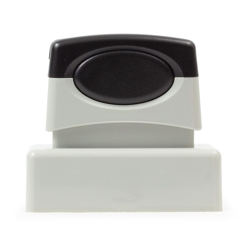 Rear view of Pre-Inked Signature Stamp Using the MaxLight MAX-115S by Trodat