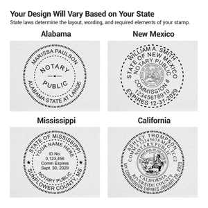 The variety of seal designs based state requirements