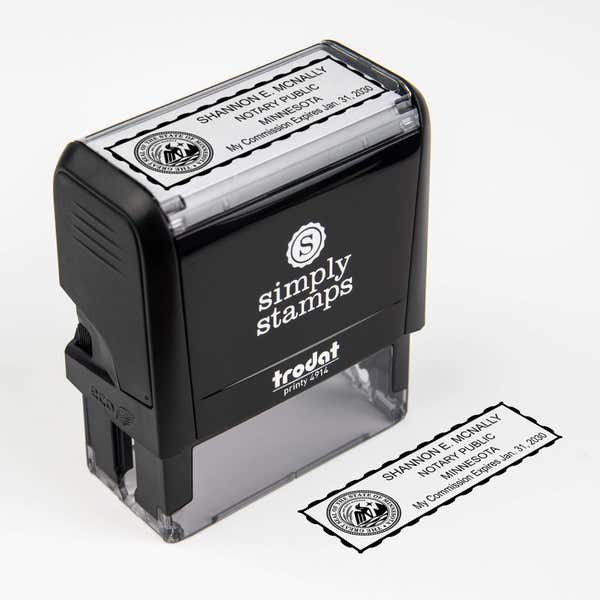 Minnesota Notary Seal Stamp Body and Design