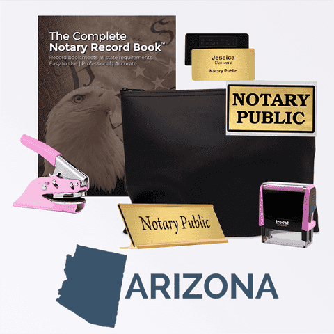 Arizona Pink Deluxe Notary Kit
