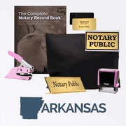 Arkansas Pink Deluxe Notary Kit