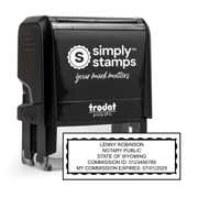 Wyoming Rectangle Notary Seal