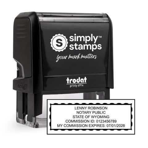 Wyoming Rectangle Notary Seal