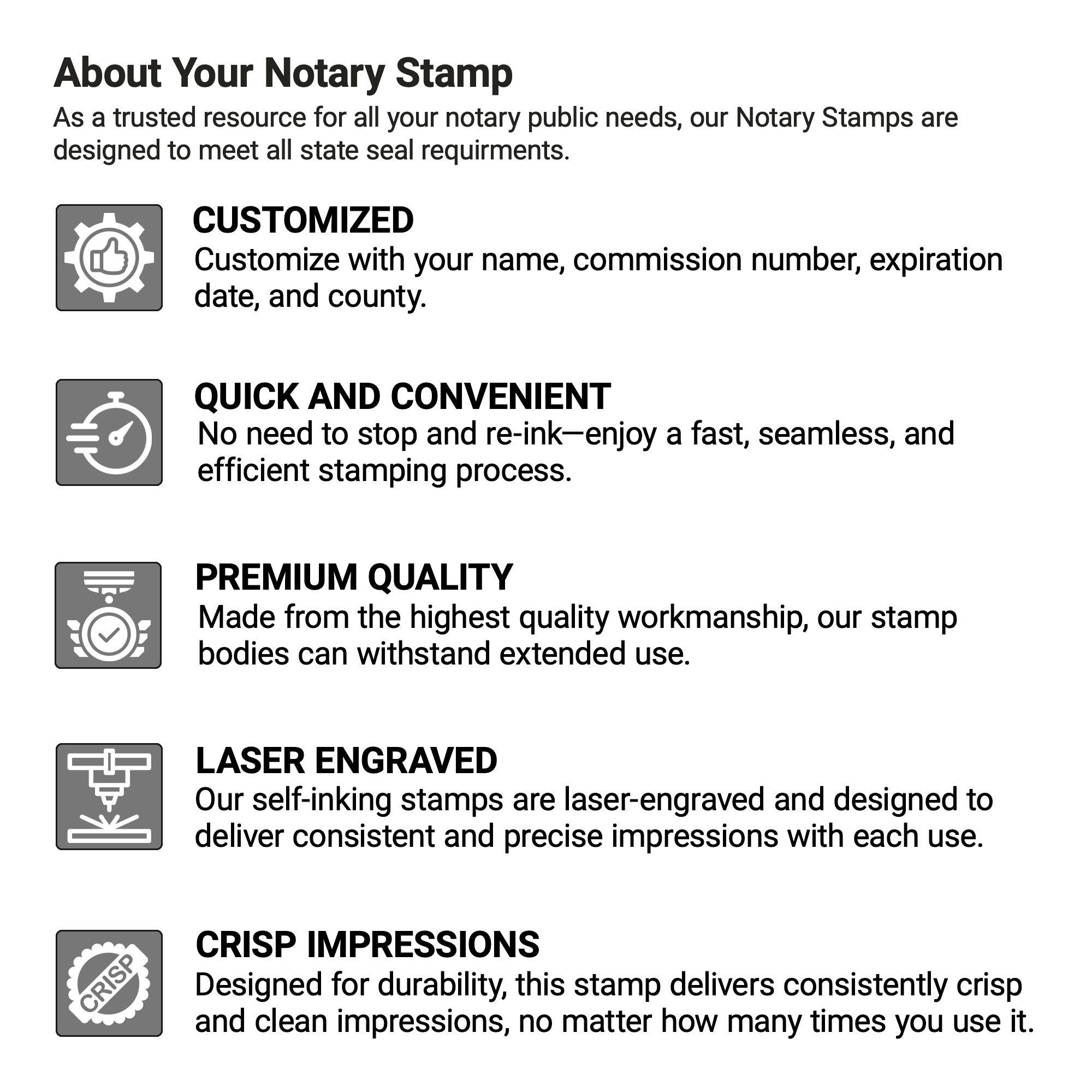 The guaranteed quality if your notary stamp