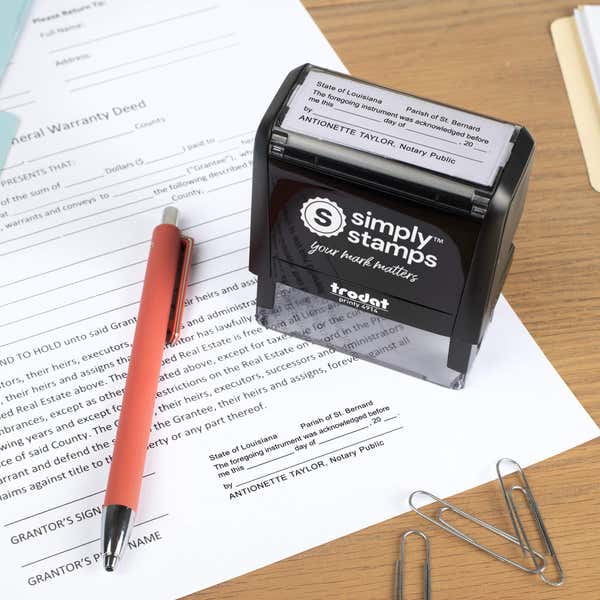 Louisiana Acknowledgment Notary Stamp